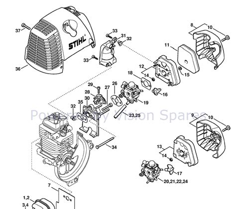 stihl fs  parts diagram wiring
