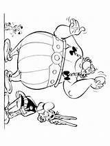 Asterix Obelix Pages Coloring Color sketch template
