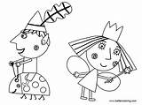 Ben Holly Coloring Pages Clip Kids Printable Color sketch template