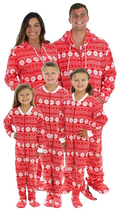 christmas footie pajamas   family