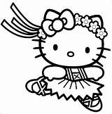 Hello Coloring Kitty Emo sketch template