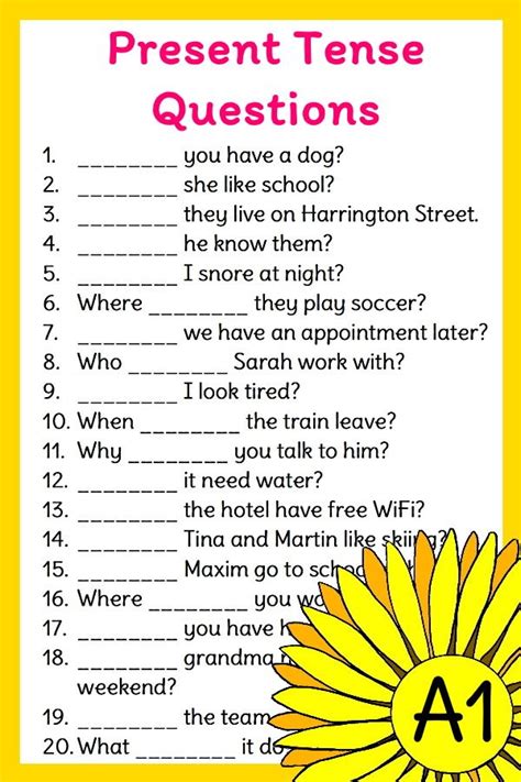 present simple questions english daisies easy english grammar