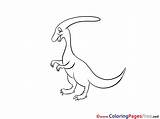 Coloring Parasaurolophus Kids Sheet Title sketch template