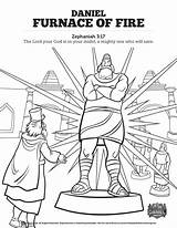 Furnace Daniel Fire School Bible Coloring Pages Sunday Kids Choose Board Activities sketch template