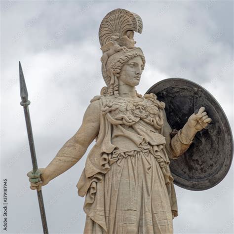 athena statue  ancient greek goddess  knowledge  wisdom stock photo adobe stock