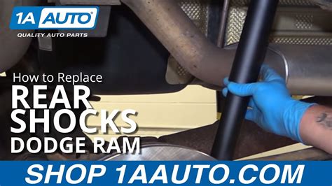 replace rear shocks   dodge ram   auto