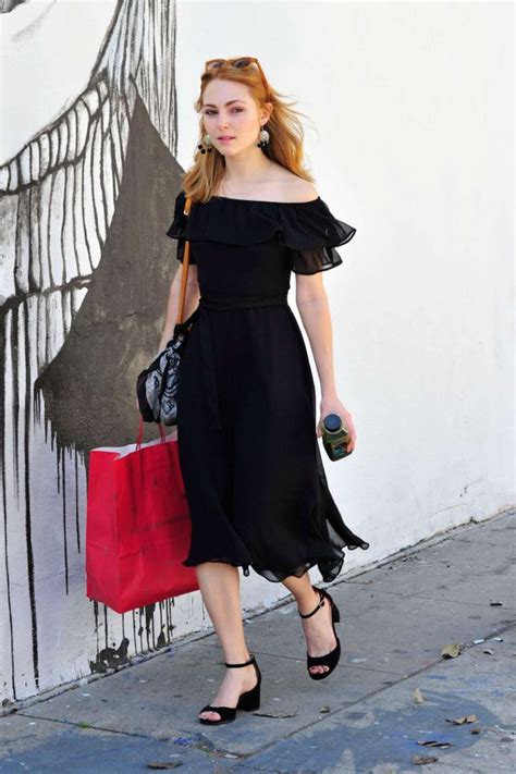 Annasophia Robb In Black Dress Out Shopping 09 Gotceleb