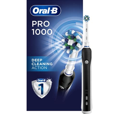 oral   crossaction electric toothbrush rechargeable black
