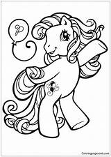 Pony Pinkie Pie Little Pages Coloring Online Color sketch template