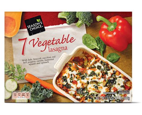 aldi  seasons choice  vegetable lasagna