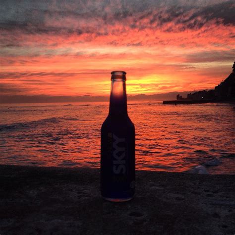 Seasidelife Sunset Beer Bottle Summertime Bottle