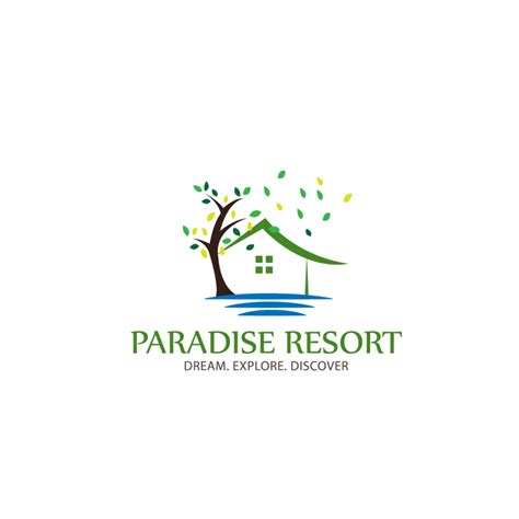 paradise resort logo graphicsfamily