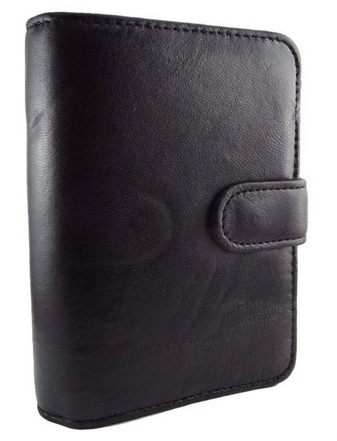 black leather daily weekly monthly planner organizer address book