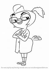 Danger Mouse Professor Draw Drawing Step sketch template