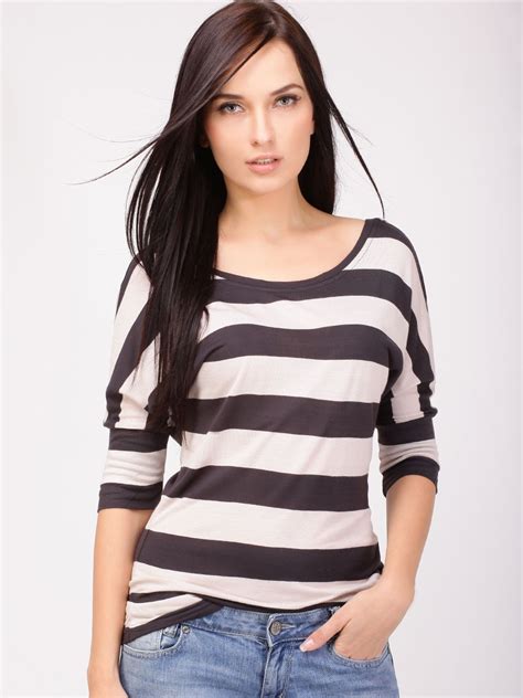 buy roxy bold striped knit top for women women s multi scoop tops