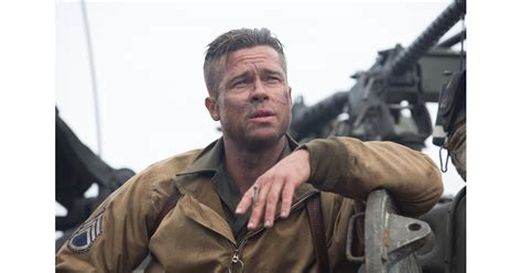 brad pitt as don wardaddy collier hot historical movie characters popsugar love and sex photo 12