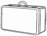 Suitcase Luggage Briefcase Outline Suitcases Cliparting sketch template