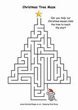 Christmas Maze Tree Printable Mazes Christian Kids Activityvillage Worksheets Mouse Pages Activities Puzzles Worksheeto Games Hand Via Xmas Printables Choose sketch template