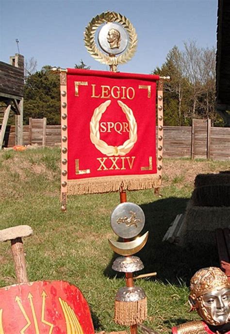 römische legion goldkranz spqr sieg vexillum flagge standard sigma