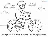 Safety Coloring Sheets Summer Pages Bicycle Bike Sheet Children Preschool Printable Jacket Life Tips Activities Lovetoknow Hand Color Cycling Physical sketch template