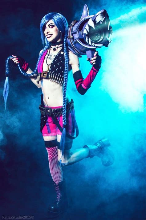 jinx league of legends cosplay by misshatred by