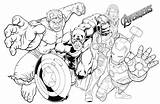 Colorir Vingadores Mewarnai Marvel Heroes Colorironline sketch template