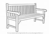Bench Draw Drawing Step Furniture Sketch Drawingtutorials101 Template Sitting Easy Tutorials Chair Coloring Learn Something Pages Credit Larger Tutorial выбрать sketch template