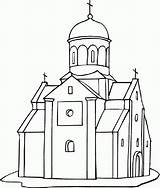 Church Coloring Pages Printable Building Buildings Drawing Empire State Outline Kids Indiana Jones Dome Color Print Medieval Getdrawings Baltimore Ravens sketch template