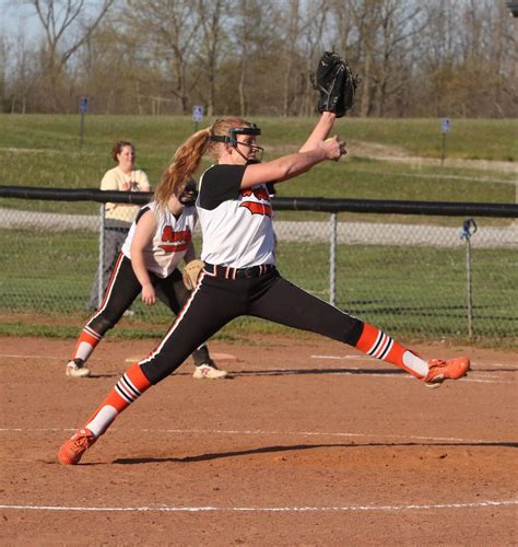 lady tigers complete season sweep  minford lady falcons sports