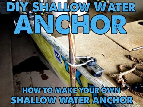 diy shallow water anchor parts  kits max gain systems