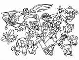 Coloring Pokemon Pages Group Advanced Popular sketch template