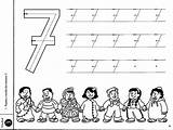 Worksheets Number Tracing Coloring Seven Preschool Kindergarten Lots Preschoolactivities Crafts Toddler Pages Find Kids Choose Board Numbers sketch template