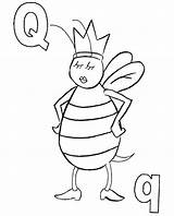 Queen Bee Coloring Pages Bees Printable Color Alphabet Ants Sheets Getcolorings Pattern Visit Print Choose Board sketch template