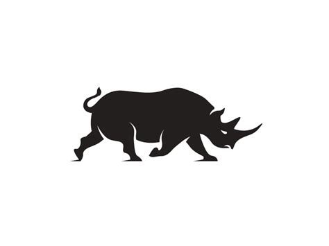 rhino logo  derek kimball  dribbble
