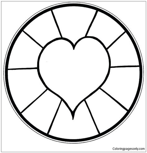easy mandala coloring page  printable coloring pages