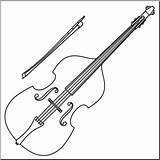 Bass String Clipart Double Cliparts Clip Library sketch template