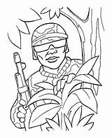 Army Coloring Pages Soldier Kids Printable sketch template