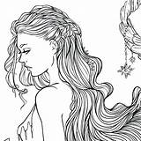 Coloring Pages Vampire Female Getdrawings sketch template