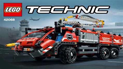 lego technic  airport rescue vehicle  youtube