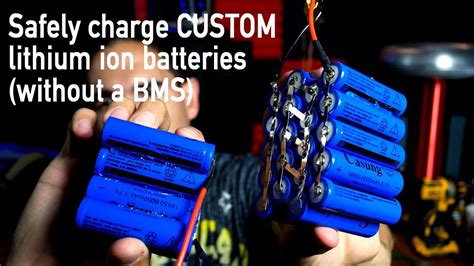 charge custom lithium ion batteries   bms youtube