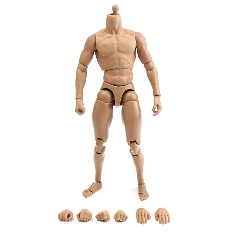1 6 scale action figure male nude muscular body 12″ plastic toy for ttm18 19