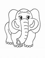 Elephant Kids Coloring Pages Baby Eyes Cute Big Piggie Animals Gerald Drawing Printable Colouring Color Getdrawings Clipart Scary Print Getcolorings sketch template