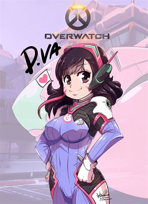 d va or hana song from overwatch one of the popular character