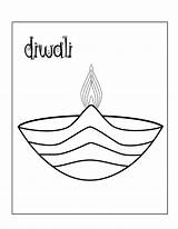 Coloring Diwali Pages Rocks Lamp sketch template