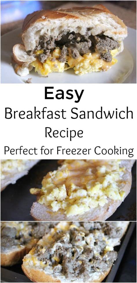 easy breakfast sandwich recipe great  freezer cooking