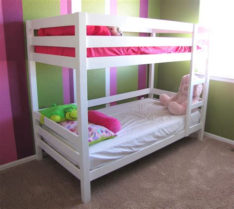 classic bunk beds  white ana white