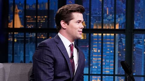 watch late night with seth meyers interview andrew rannells told his mom to skim the sex parts