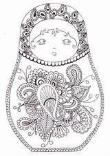 Coloring Pages Matryoshka Book Coloriage Paisley Adults Bobo Doll Monstre Russian Doodle Imprimer Popular Printable Dessin Kids Dolls Choisir Tableau sketch template
