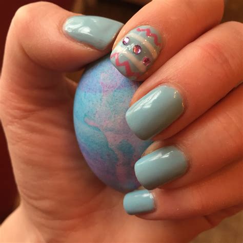 gels blue martini  easter egg nail art join  facebook page