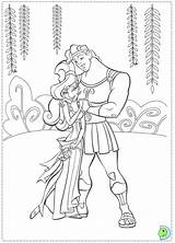 Hercules Coloring Dinokids Disney Close sketch template